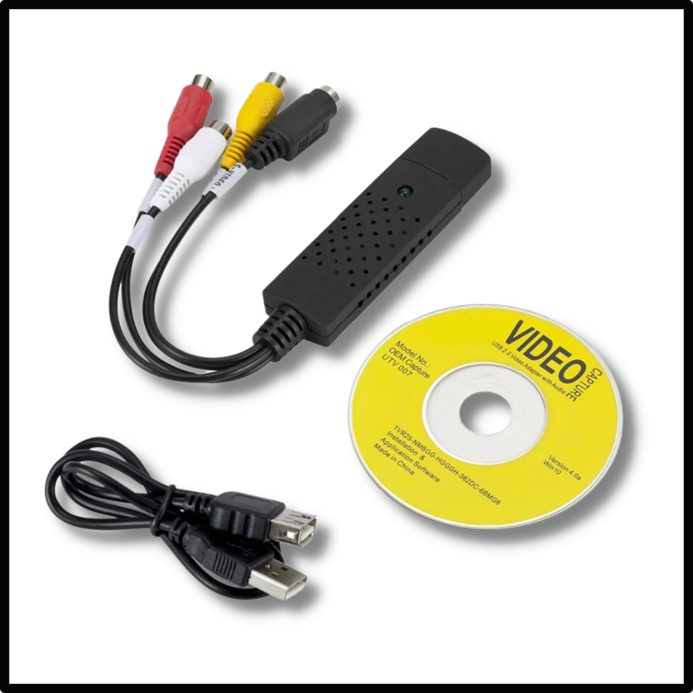 Adaptateur USB 2.0 pour la capture vidéo TV DVD VHS DVR