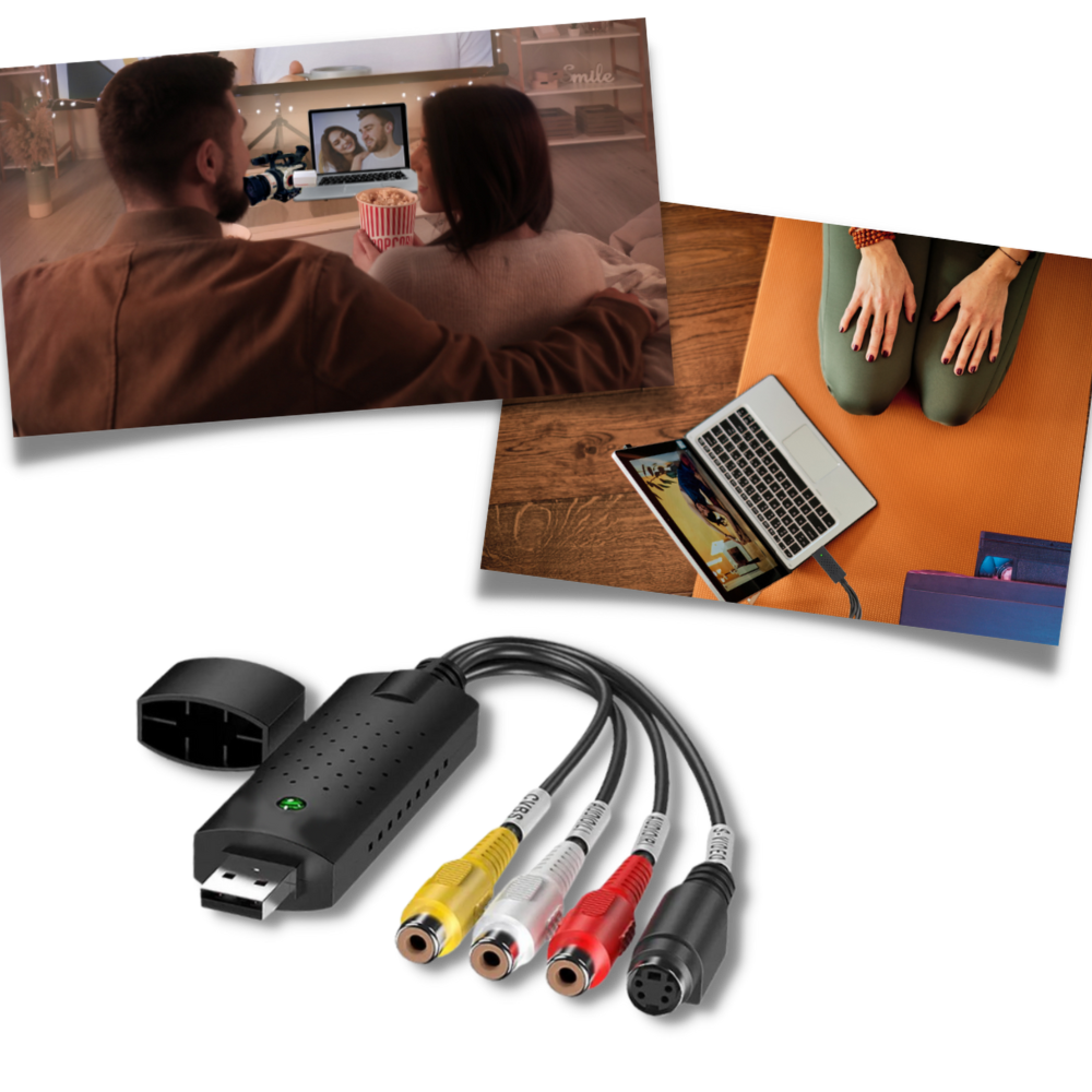 Adaptateur USB 2.0 pour la capture vidéo TV DVD VHS DVR