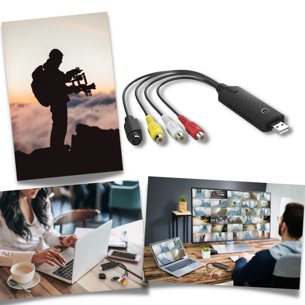 Adaptateur USB 2.0 pour la capture vidéo TV DVD VHS DVR